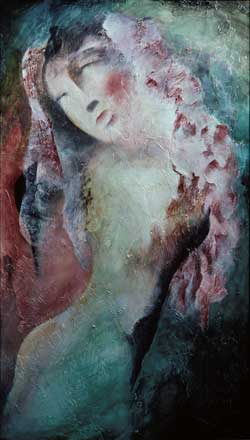 Original Painting Veil, top art galleries London, Paris, Rome, New York City, Hong Kong, Athens, Geneva and Los Angeles.
